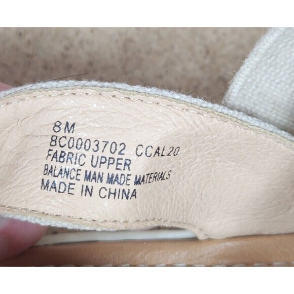 BOC WOMEN'S Cream Thick Strappy Boho Peasant Hippie SLINGBACK SANDALS SIZE 8M - Picture 8 of 9